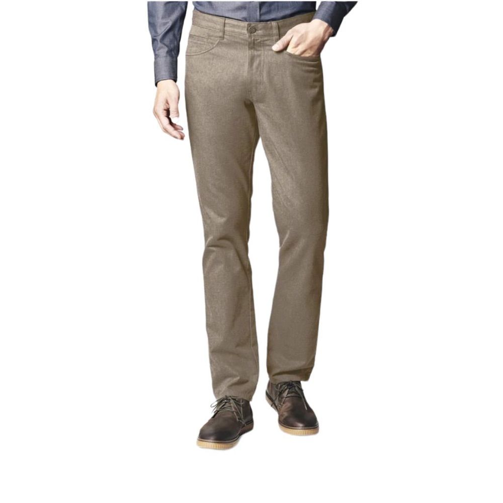 Johnston and Murphy Pima cotton premium twill pants, light brown/taupe, size 33x